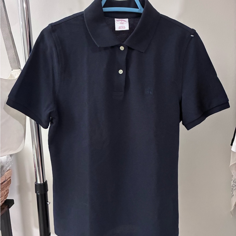 Brook Brothers Navy Polo Shirt - Classic Short Sleeve